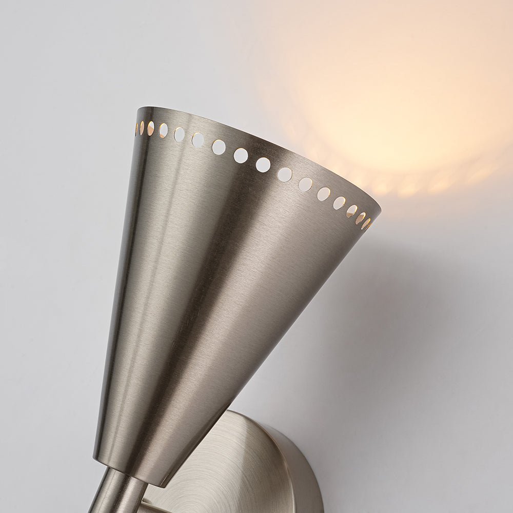 Elegante Lámpara de Pared de Cono de Arena Estrellada de 2 Luces Arriba y Abajo