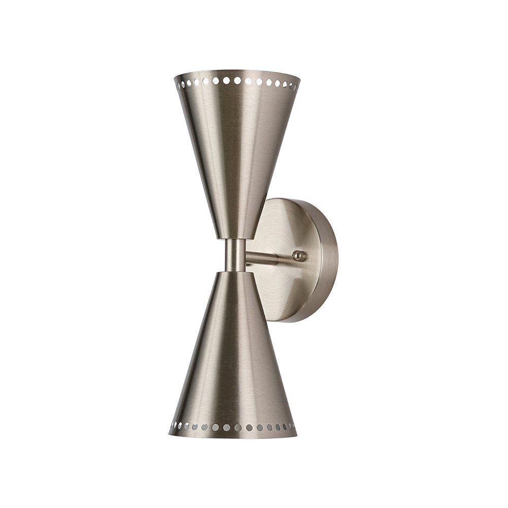 Elegante Lámpara de Pared de Cono de Arena Estrellada de 2 Luces Arriba y Abajo