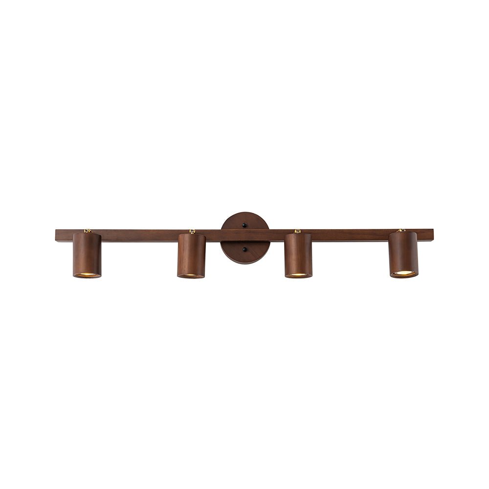 Iluminación de Techo de Madera Lineal de Granja con Cabezas Rotables