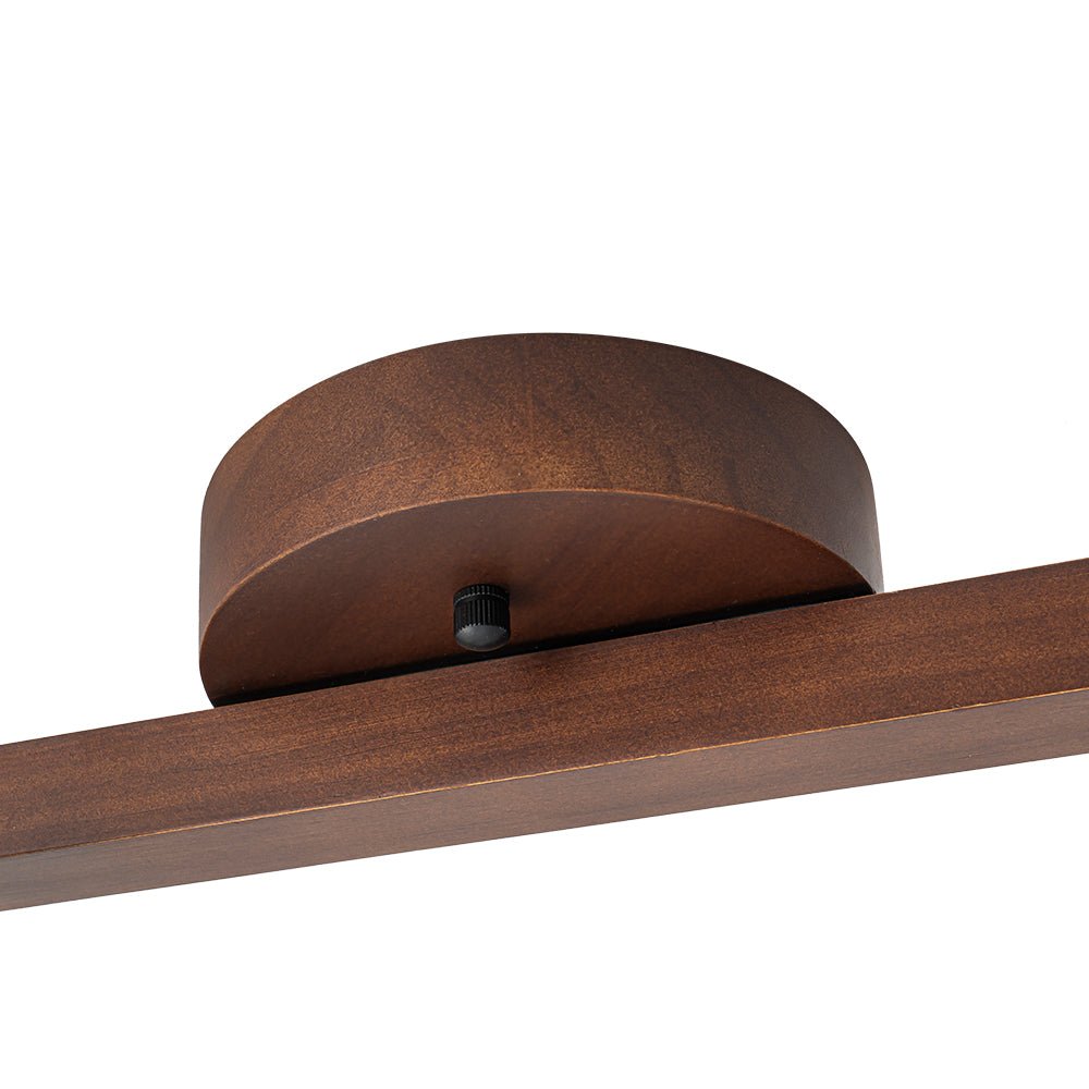 Iluminación de Techo de Madera Lineal de Granja con Cabezas Rotables