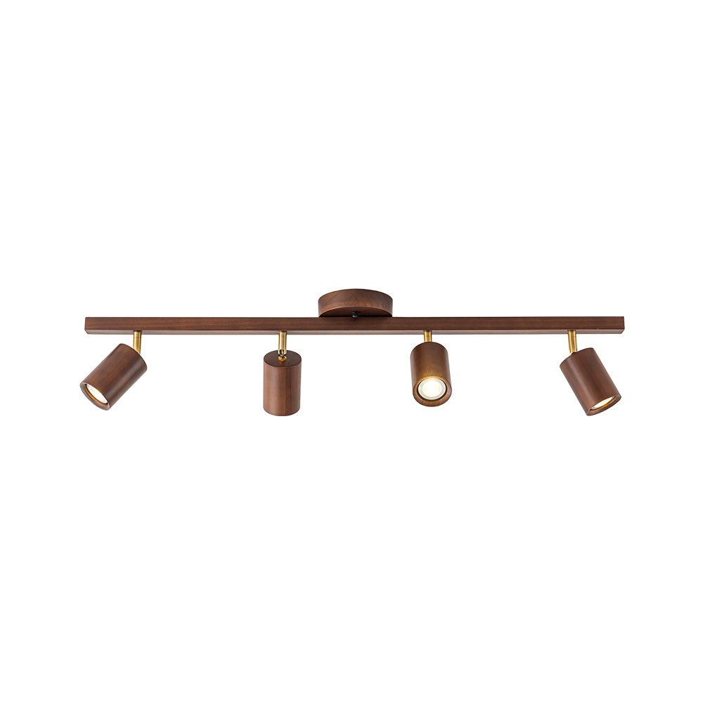Iluminación de Techo de Madera Lineal de Granja con Cabezas Rotables