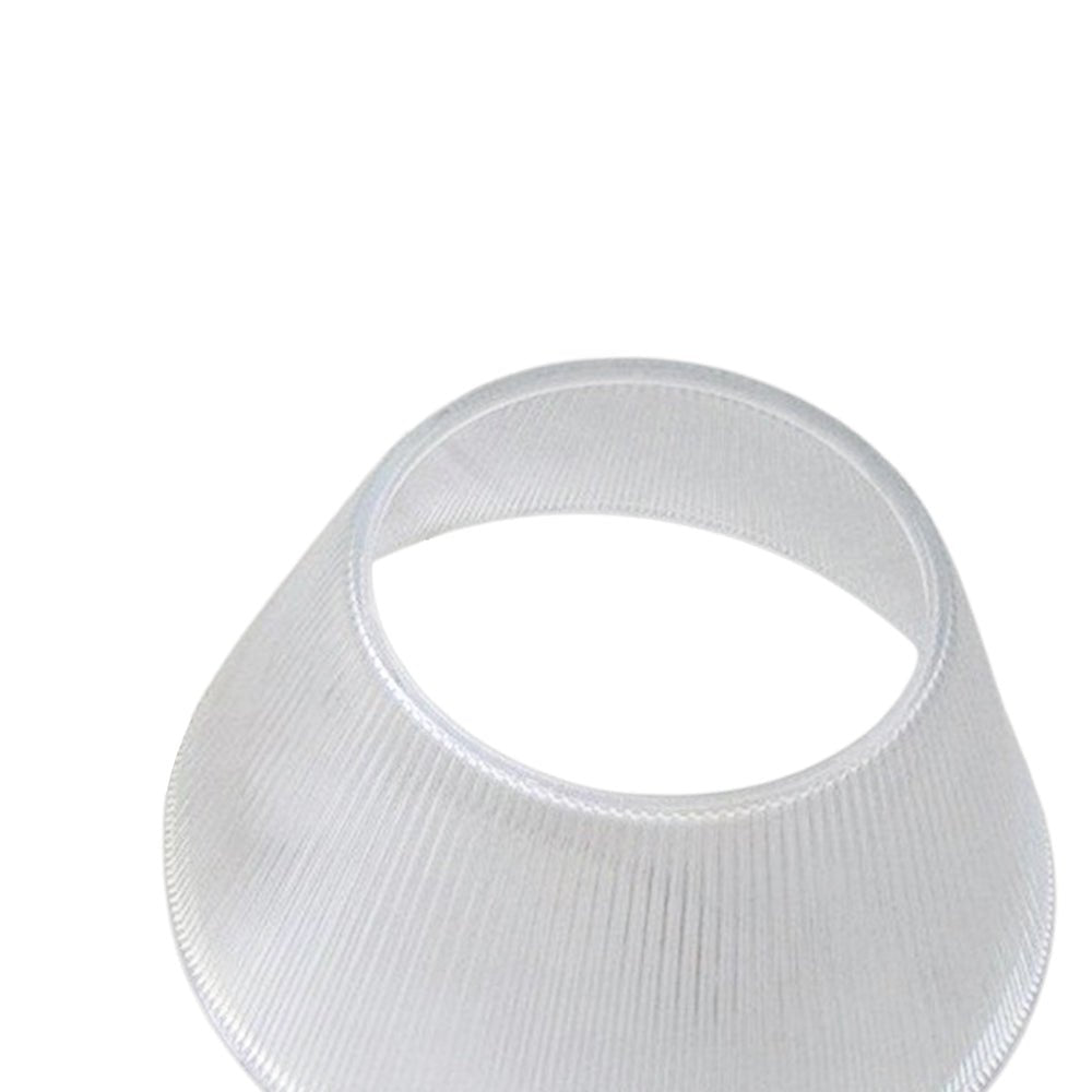 Lámpara Colgante de Vidrio Transparente en Forma de Tambor Ribeteado de 1 Luz Estilo Granja Industrial