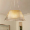 Lámpara Colgante de Vidrio Transparente en Forma de Tambor Ribeteado de 1 Luz Estilo Granja Industrial