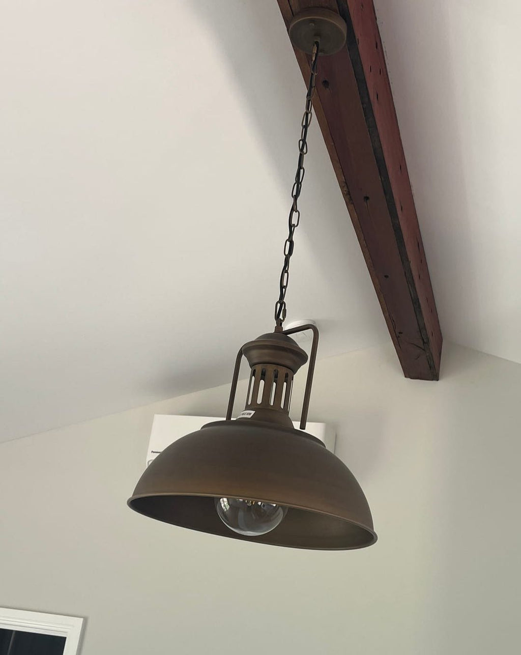 Lámpara Colgante de Cúpula Rústica de Granja