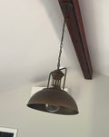 Lámpara Colgante de Cúpula Rústica de Granja