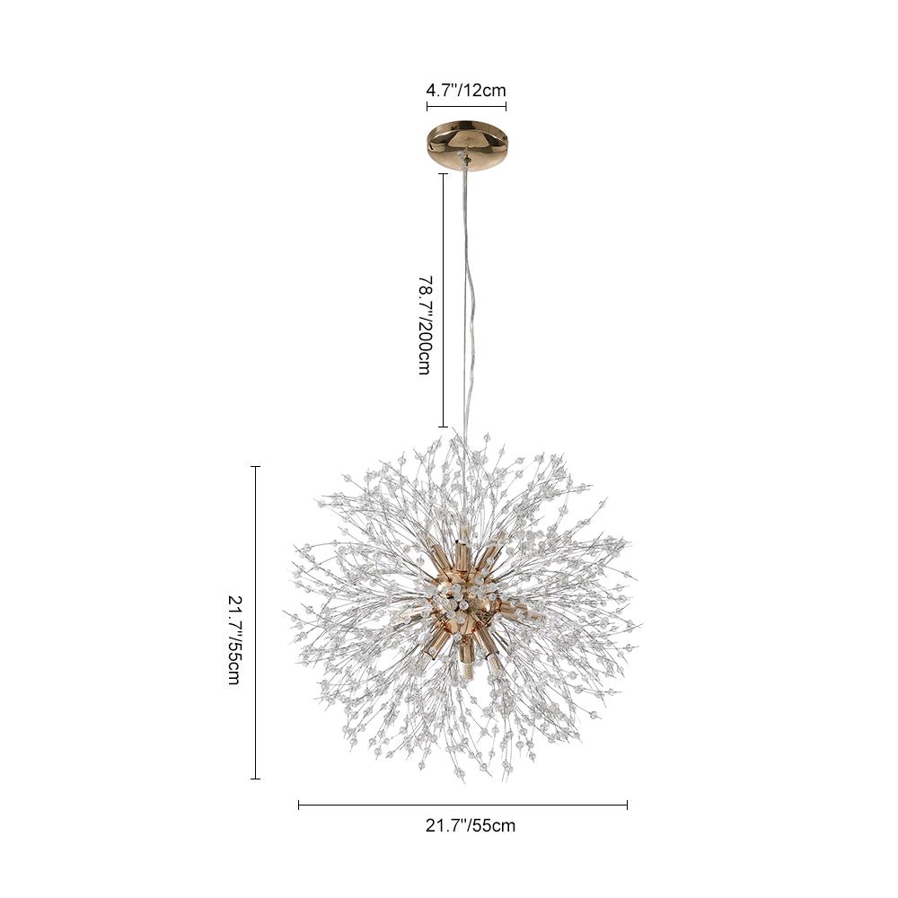 Candelabros de Cristal Moderno Sputnik Firework