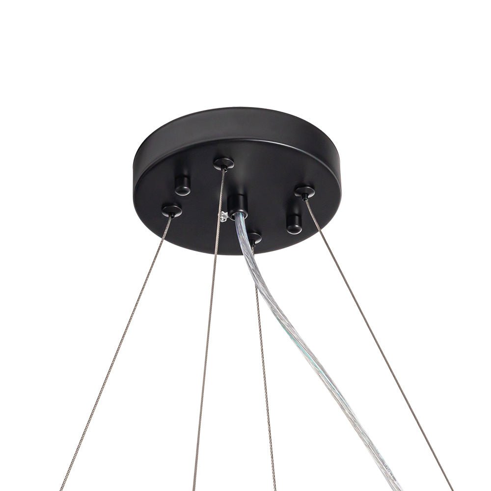 Candelabro de Cristal Redondo de Lujo Glamour de 8 Luces