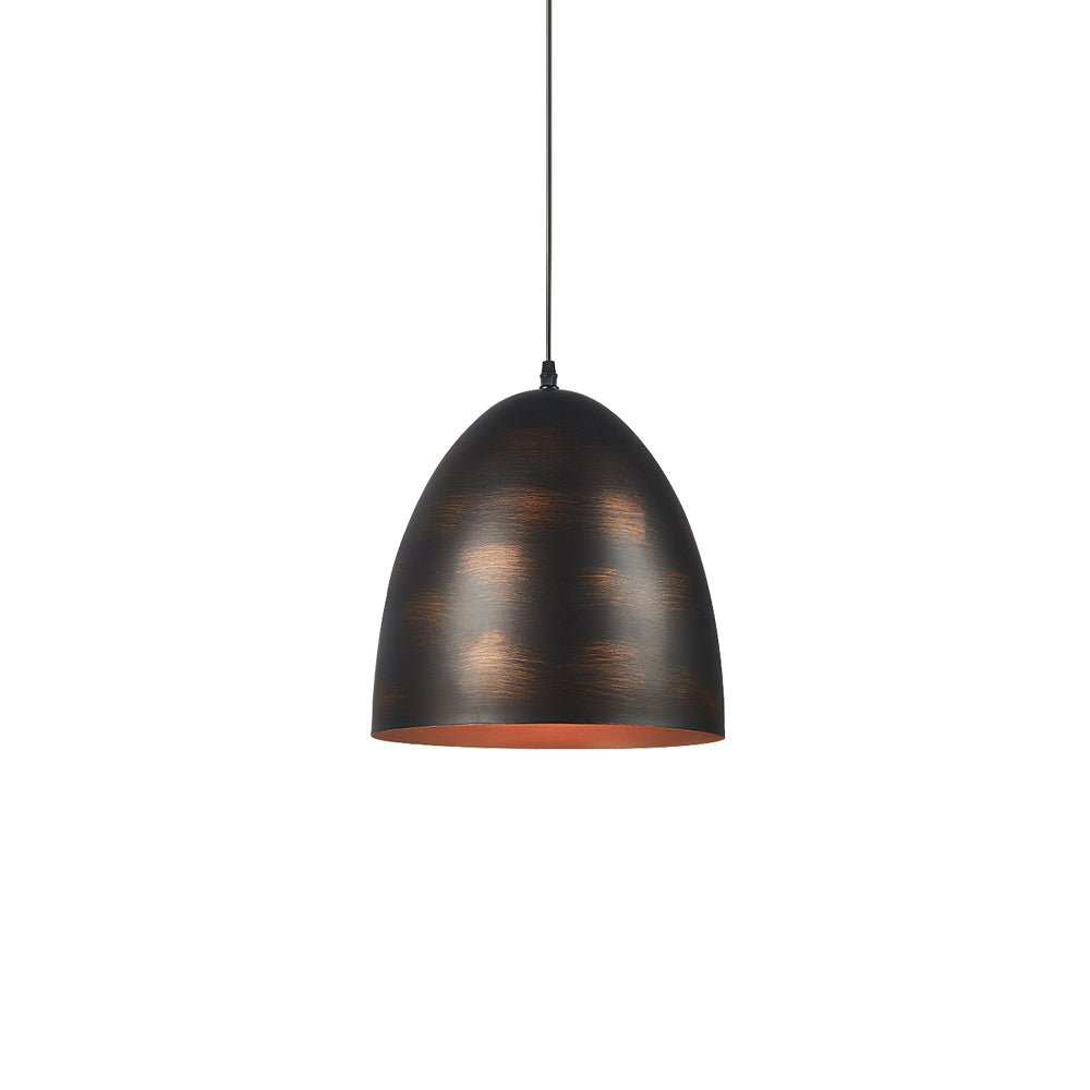 Lámpara Colgante de Campana de Metal Industrial de 1 Luz para Mesa de Comedor