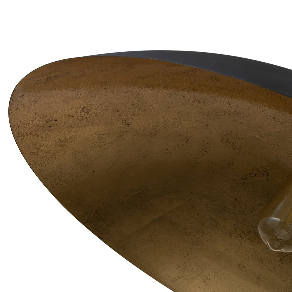 Lámpara Colgante de Metal en Forma de Cúpula Oversized de 1 Luz