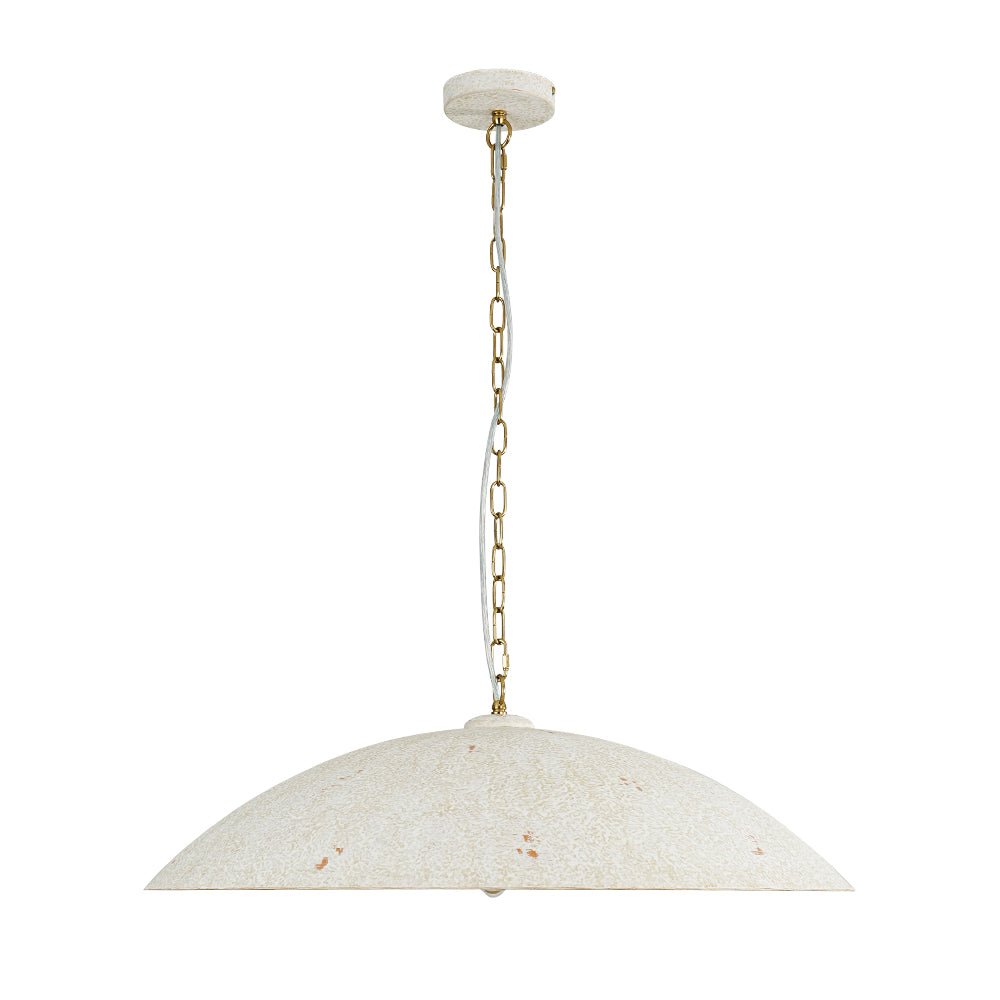 Lámpara Colgante de Metal en Forma de Cúpula Oversized de 1 Luz