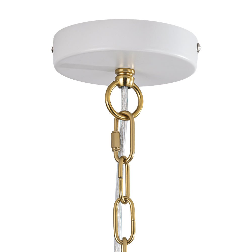 Lámpara Colgante de Metal en Forma de Cúpula Oversized de 1 Luz