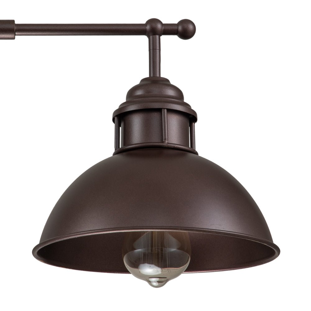 Lámpara Colgante de Tapa de Olla Lineal de 3 Luces Industrial