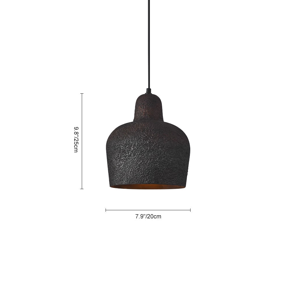 Lámpara Colgante de Campana de Estilo Japonés de 1 Luz para Mesa de Comedor