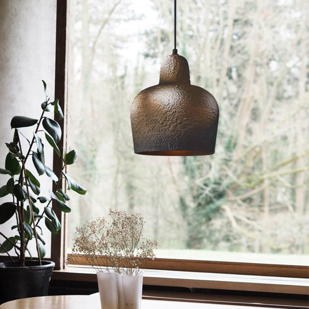 Lámpara Colgante de Campana de Estilo Japonés de 1 Luz para Mesa de Comedor