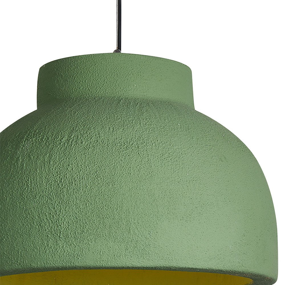 Lámpara colgante de cúpula Wabi Sabi de estilo japonés de 1 luz para mesa de comedor