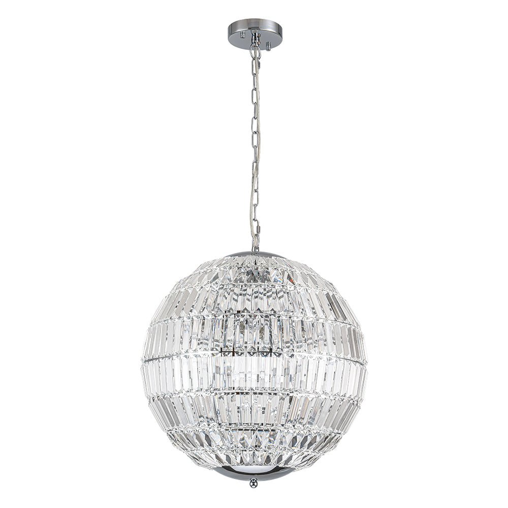 Lámpara de Araña de Cristal Globo Glam de 6 Luces