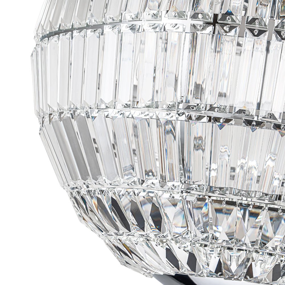 Lámpara de Araña de Cristal Globo Glam de 6 Luces