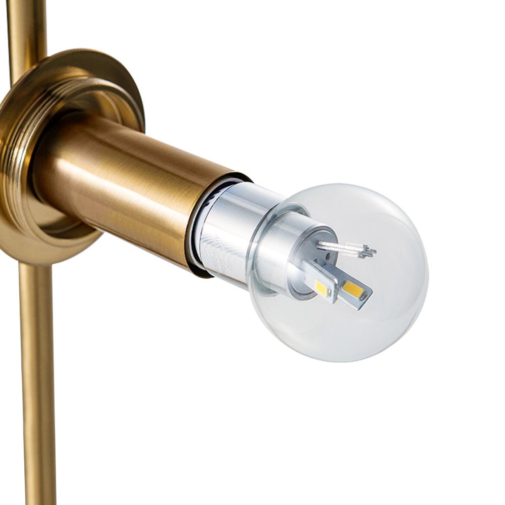 Luz de Pared de Globo de Vidrio de 1 Luz de Estilo Mid-Century