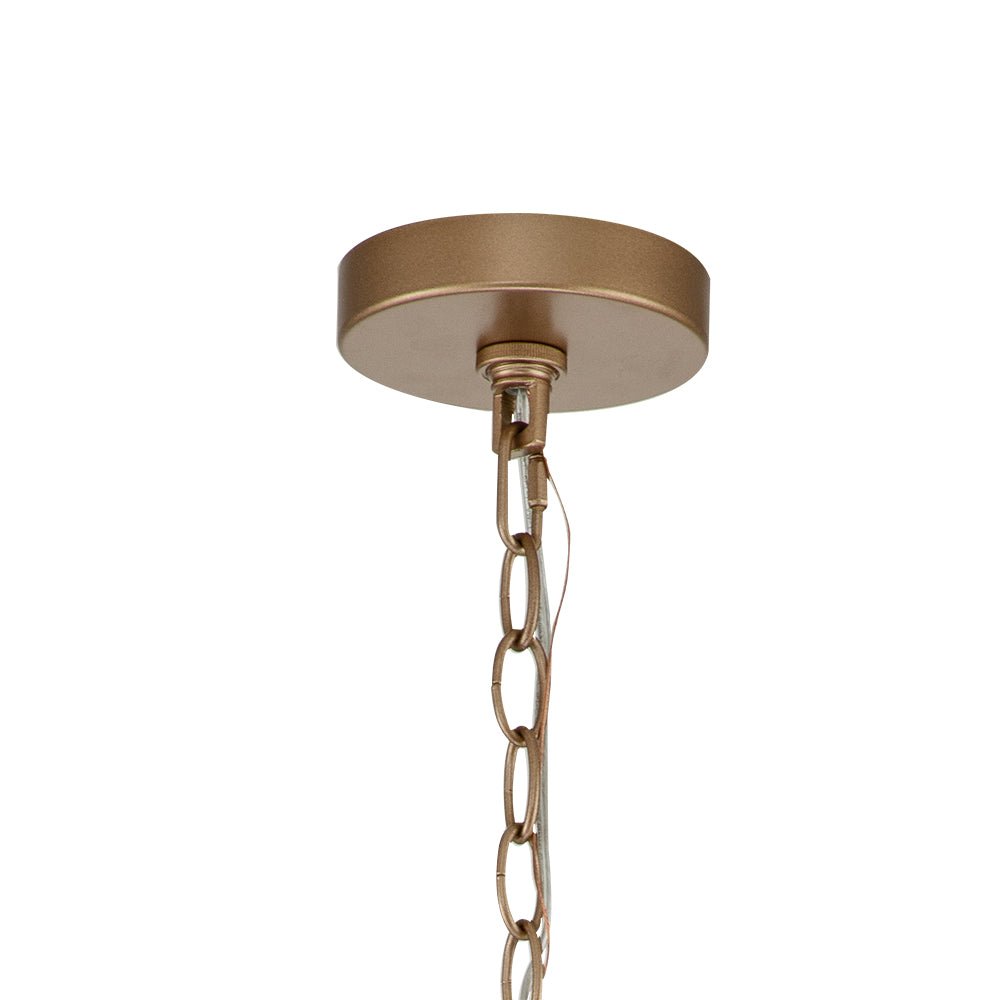 Candelabro de tambor sombreado de 3 luces de mediados de siglo