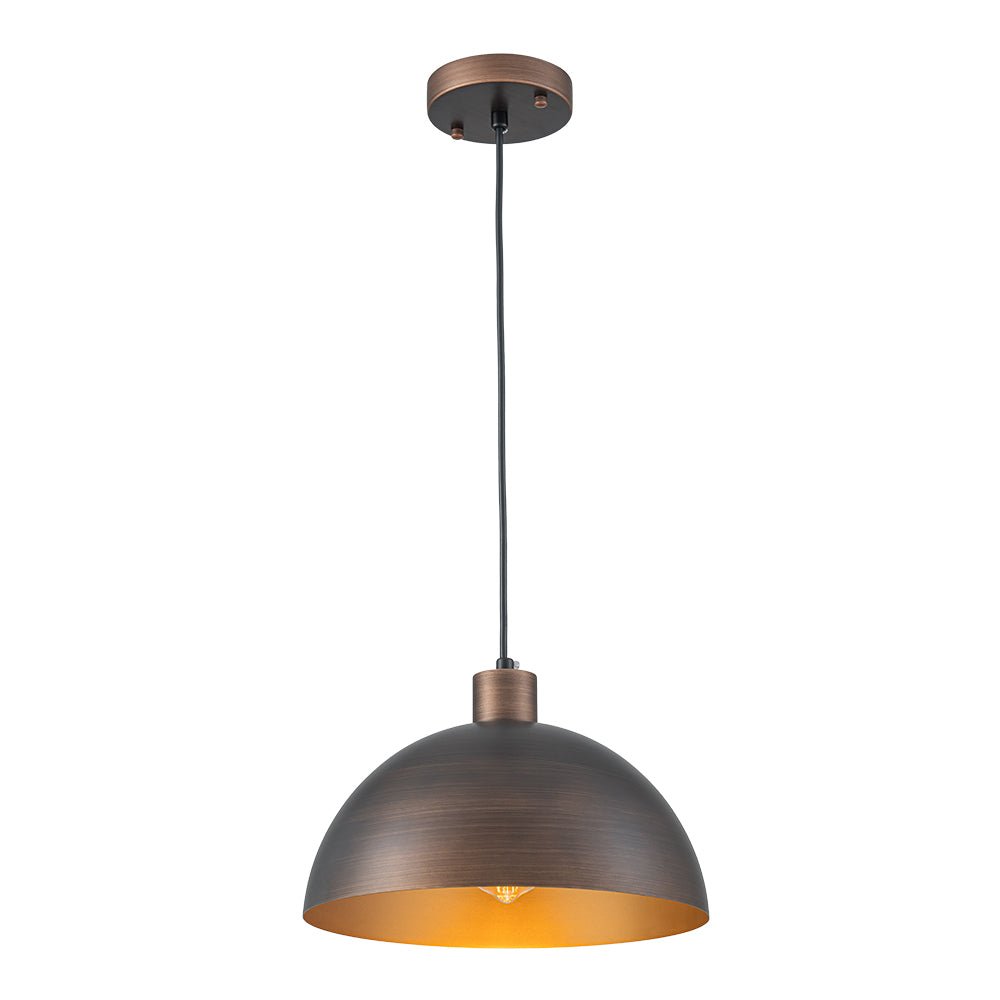 Luz Colgante Industrial de Metal Dome de Estilo Moderno de Mediados de Siglo