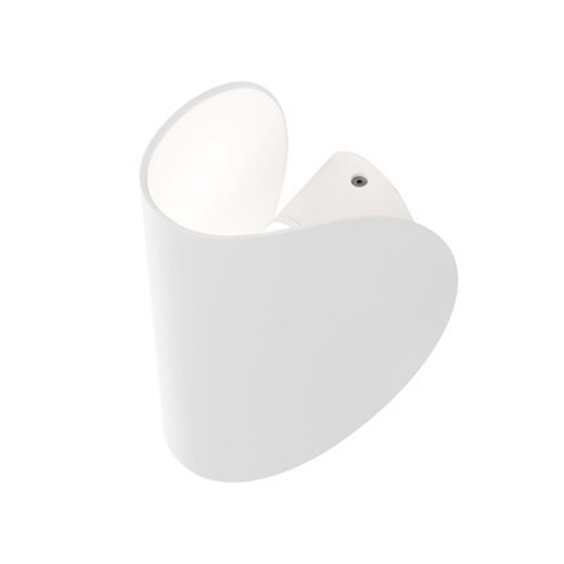 Aplique de pared metálico curvado minimalista de 1 luz para pasillo