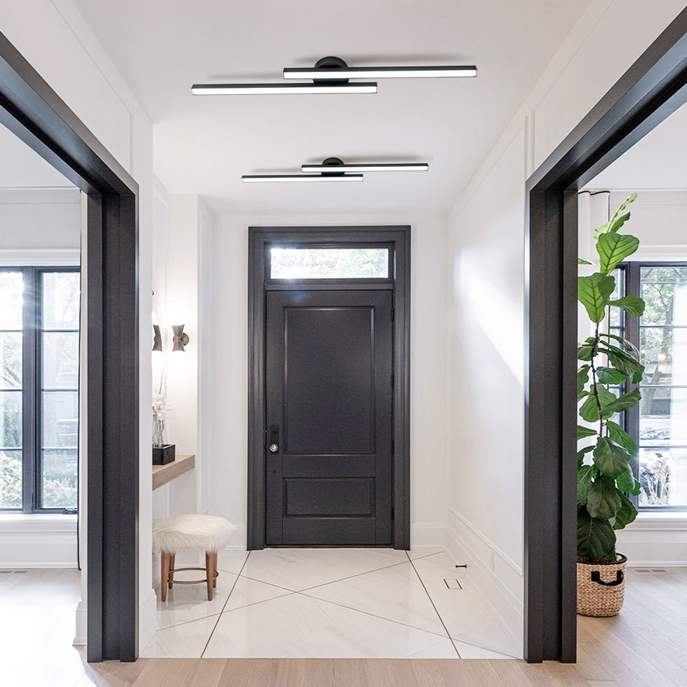 Montaje Semi Empotrado Minimalista de Tira LED de 2 Luces