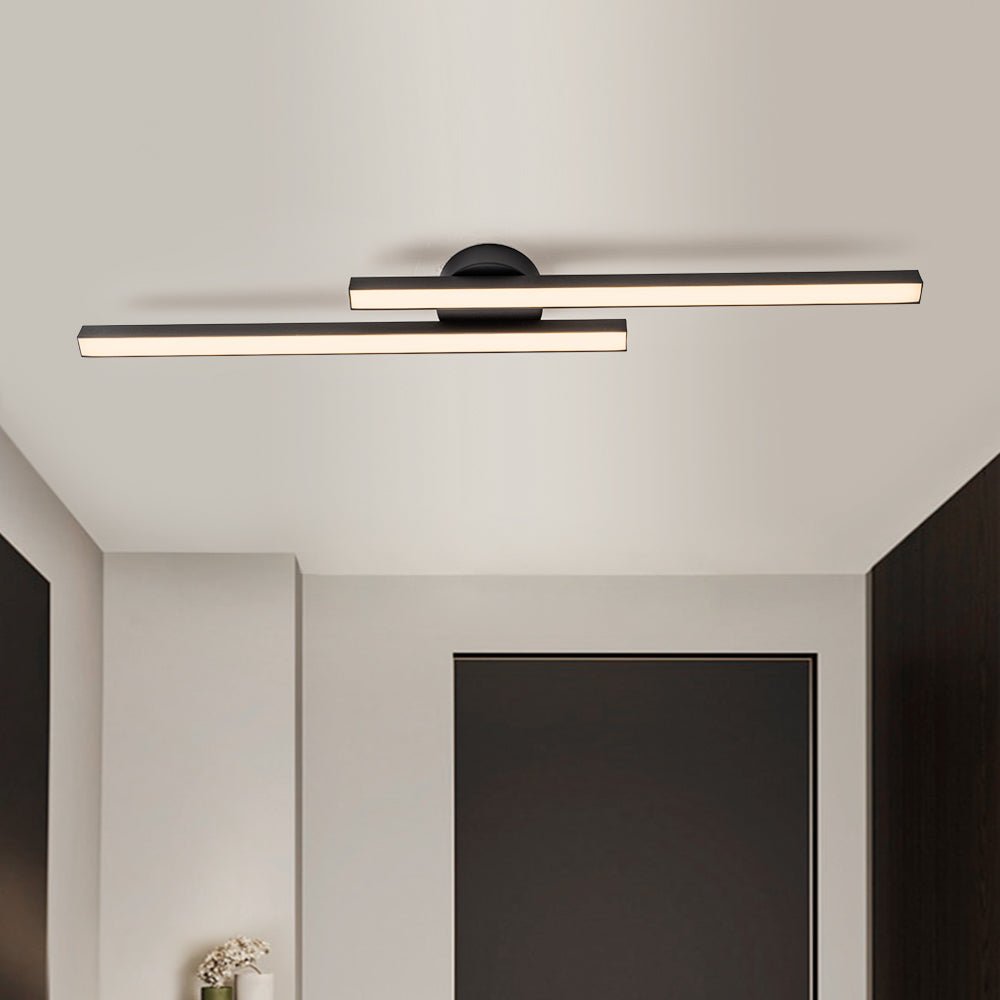 Montaje Semi Empotrado Minimalista de Tira LED de 2 Luces