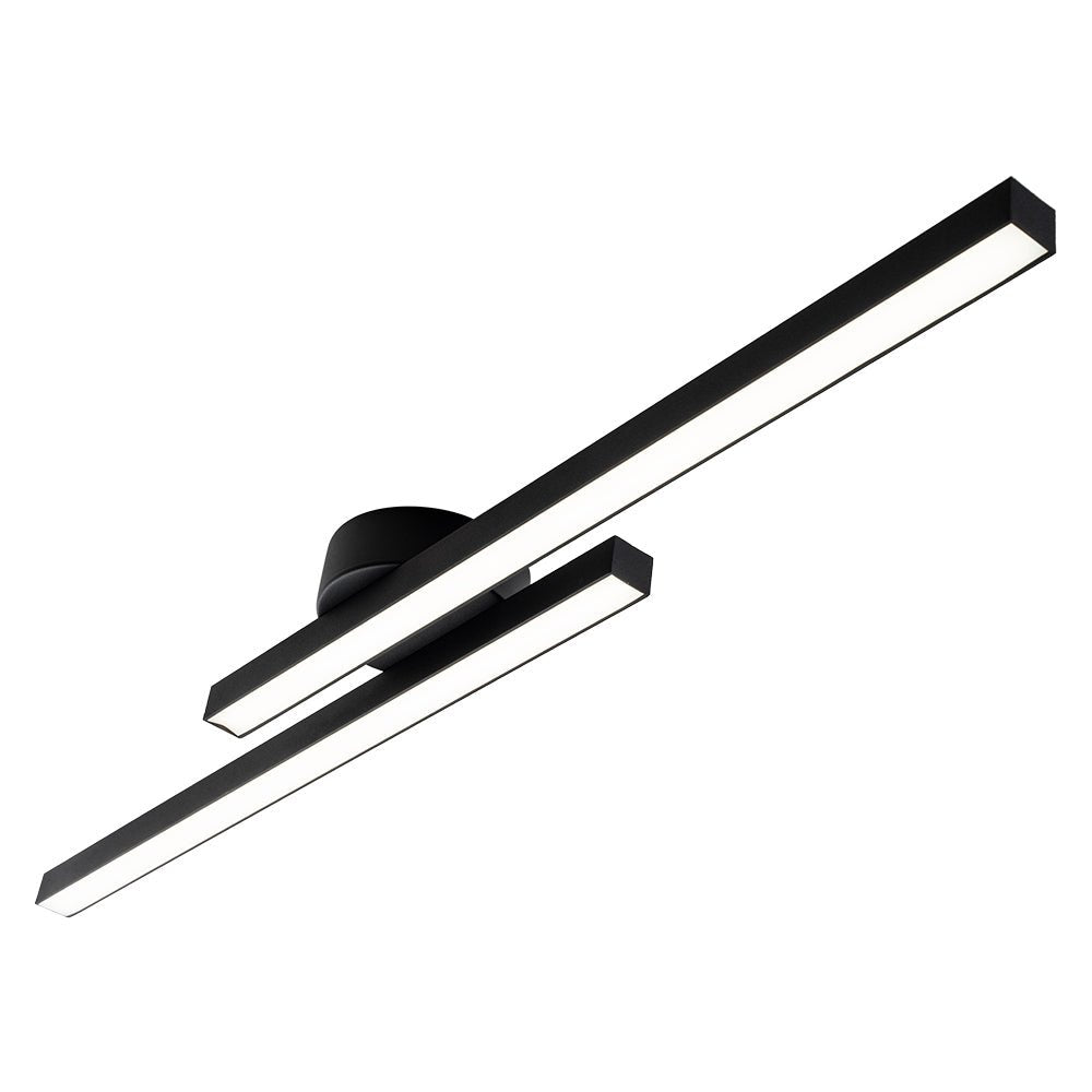 Montaje Semi Empotrado Minimalista de Tira LED de 2 Luces