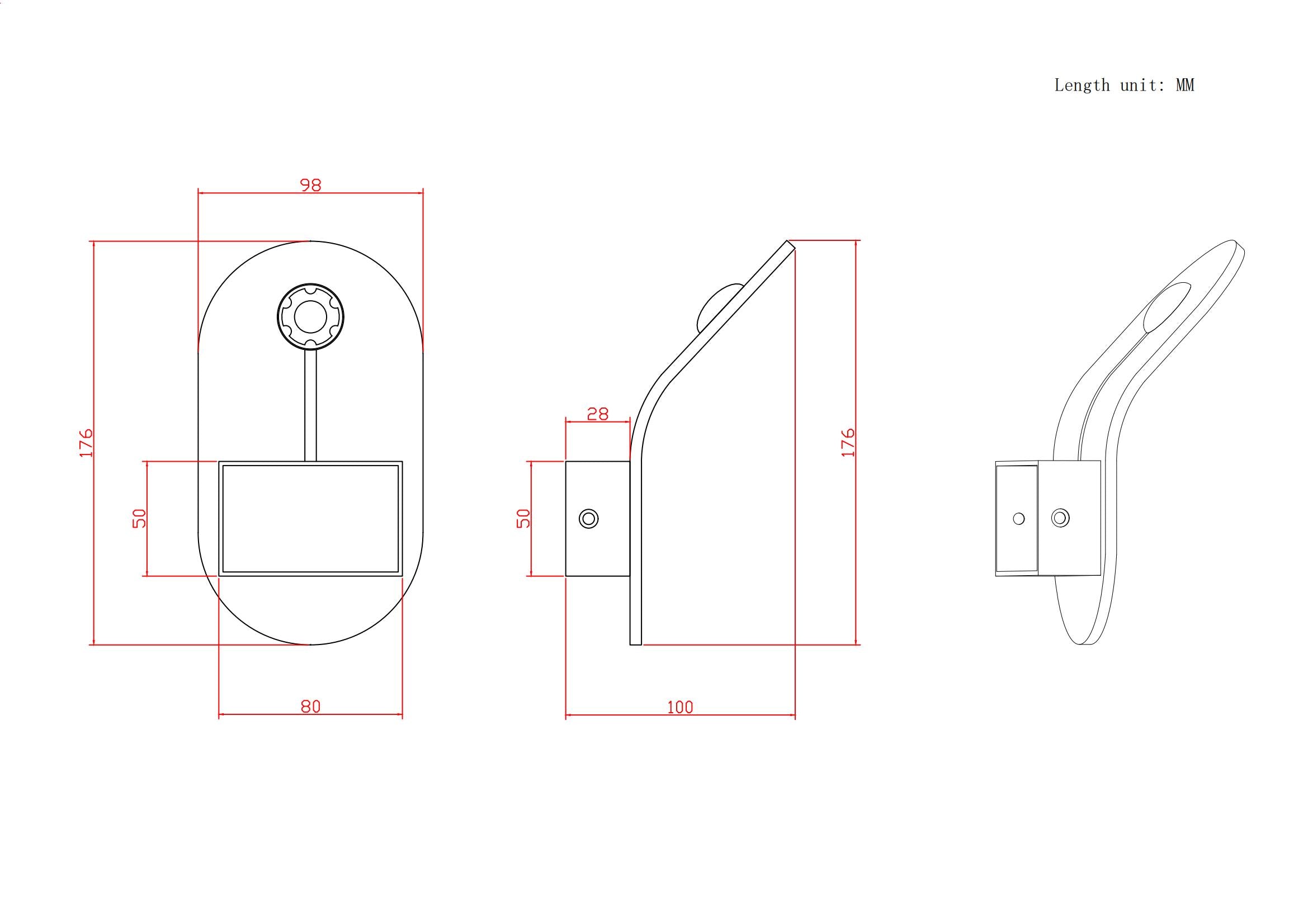 Aplique de Pared LED Curvado Minimalista para Cabecera