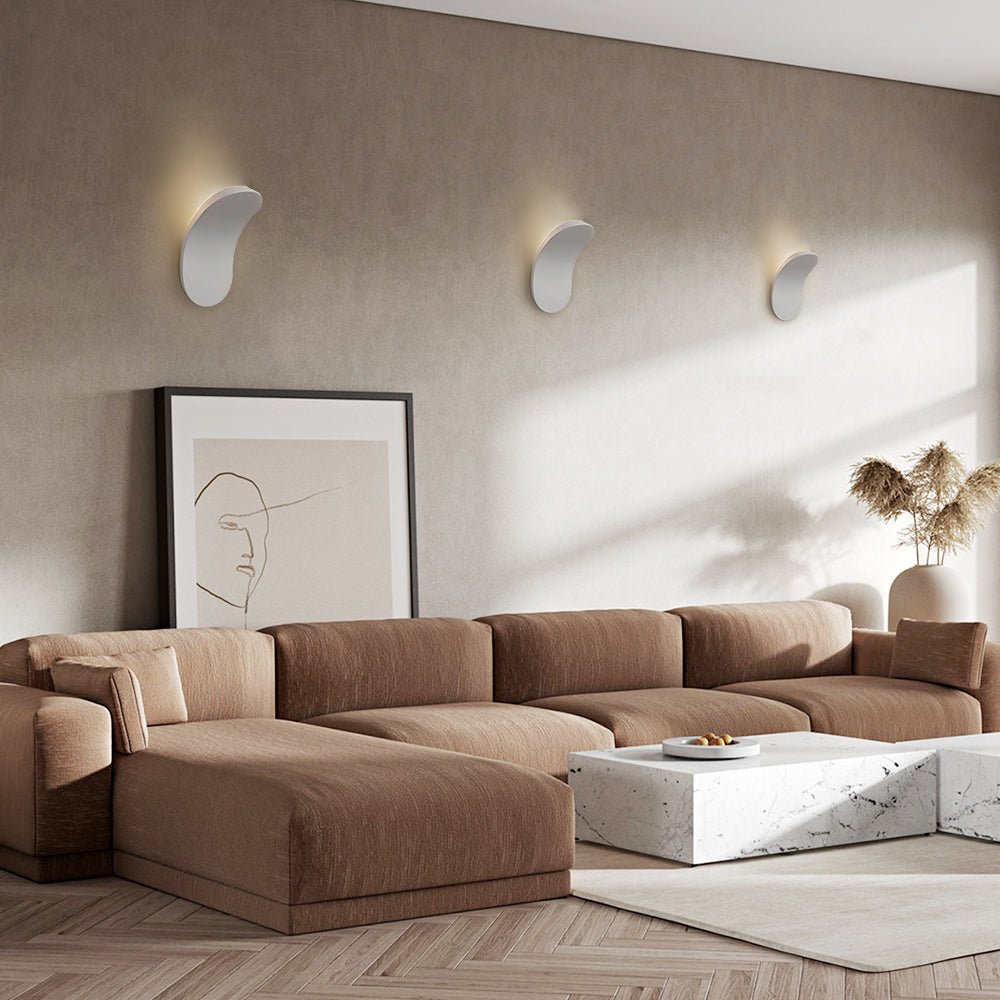 Aplique de Pared LED Curvado Minimalista para Cabecera