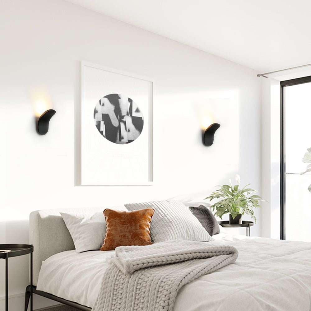 Aplique de Pared LED Curvado Minimalista para Cabecera