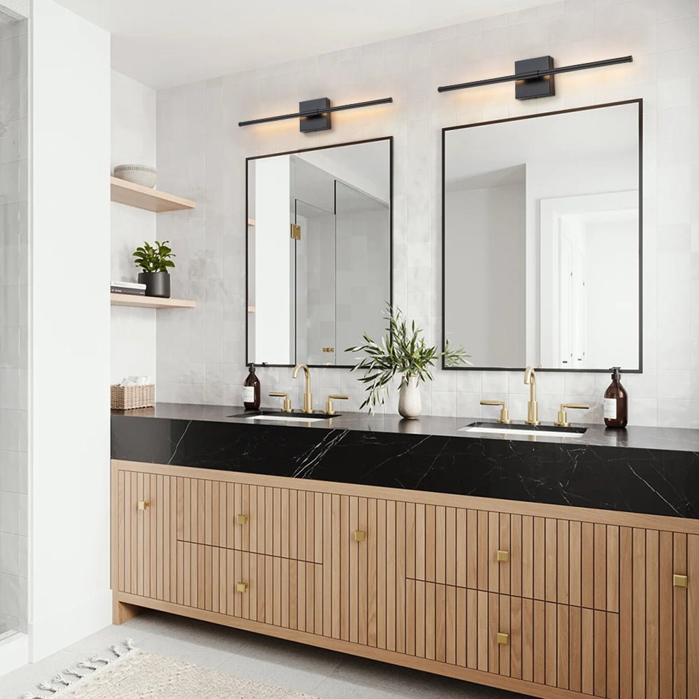 Luz de Pared Lineal LED Minimalista con Dosel Cuadrado