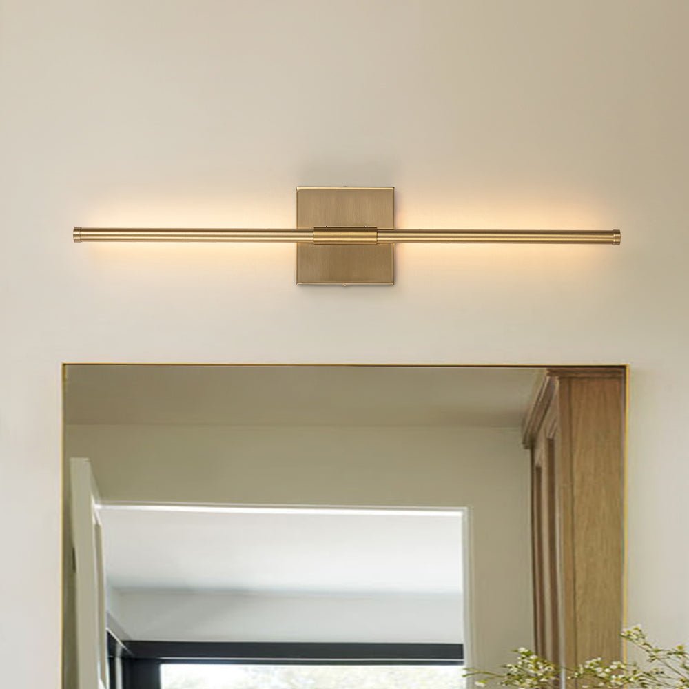 Luz de Pared Lineal LED Minimalista con Dosel Cuadrado