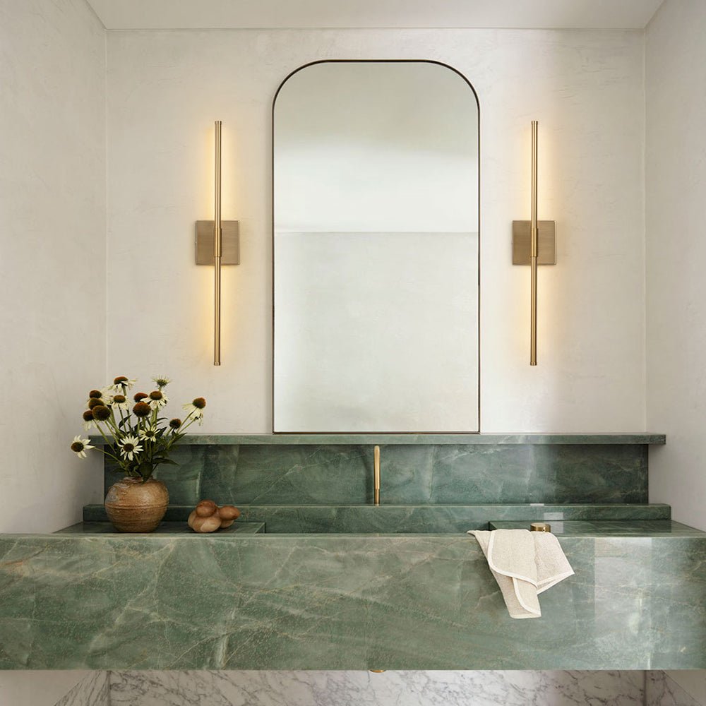 Luz de Pared Lineal LED Minimalista con Dosel Cuadrado