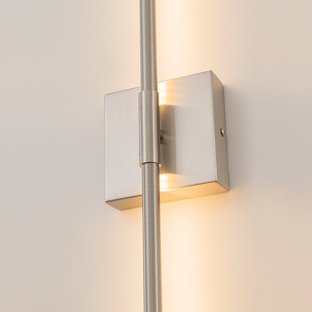 Luz de Pared Lineal LED Minimalista con Dosel Cuadrado
