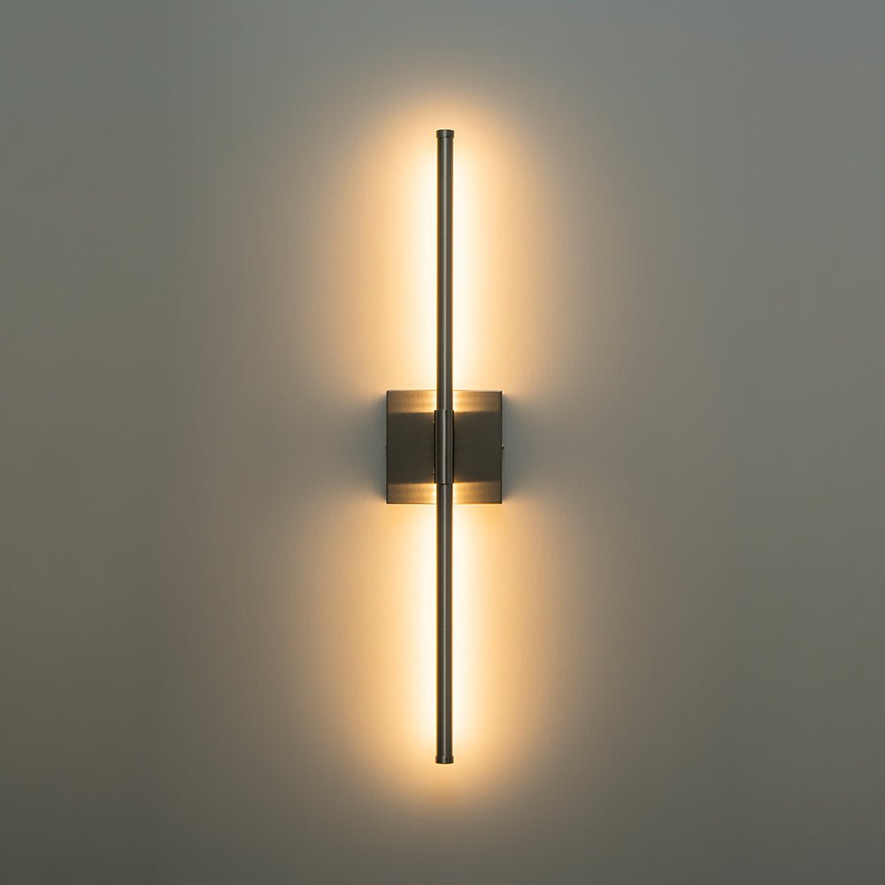 Luz de Pared Lineal LED Minimalista con Dosel Cuadrado