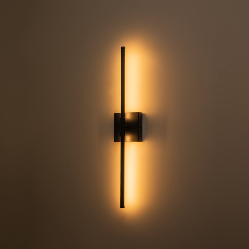 Luz de Pared Lineal LED Minimalista con Dosel Cuadrado