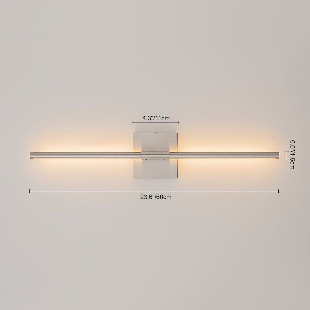 Luz de Pared Lineal LED Minimalista con Dosel Cuadrado