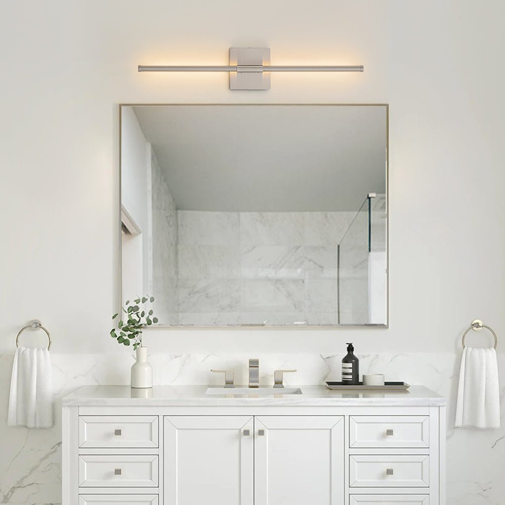 Luz de Pared Lineal LED Minimalista con Dosel Cuadrado
