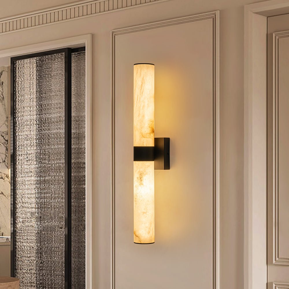 Luz de Espejo de Mármol LED Moderna de 1 Luz en Cilindro