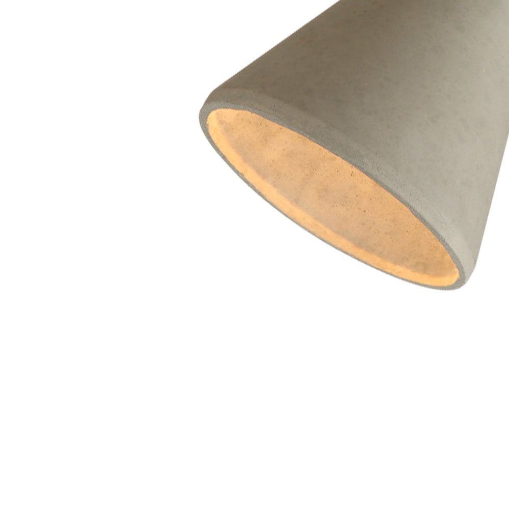 Moderno Colgante de Cemento en Forma Geométrica de 1 Luz