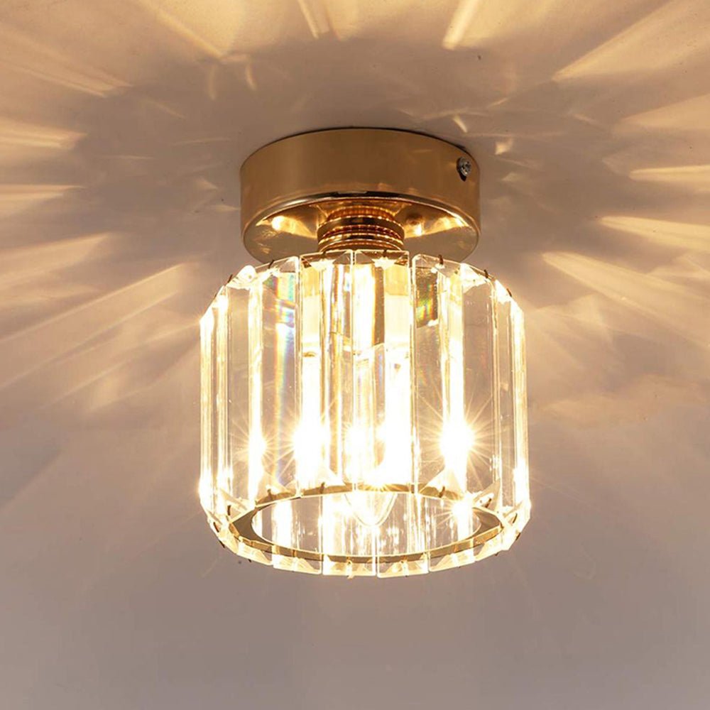 Moderna Lámpara de Techo Semi Empotrada de Cristal Mini de 1 Luz