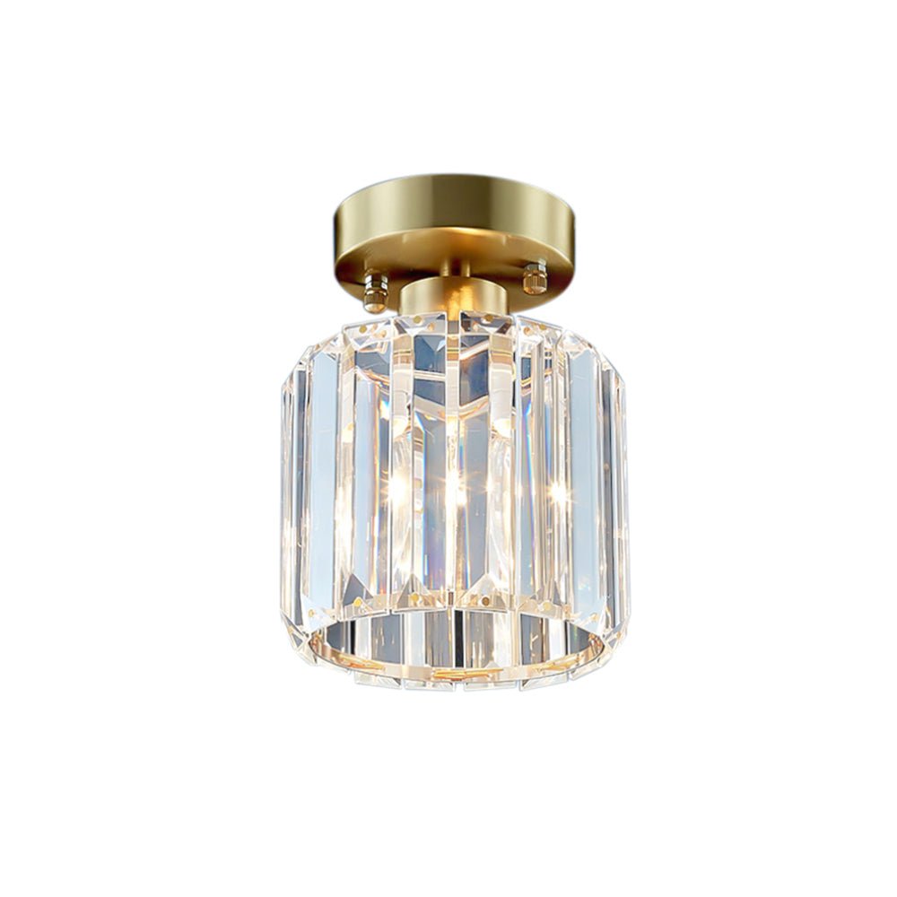 Moderna Lámpara de Techo Semi Empotrada de Cristal Mini de 1 Luz