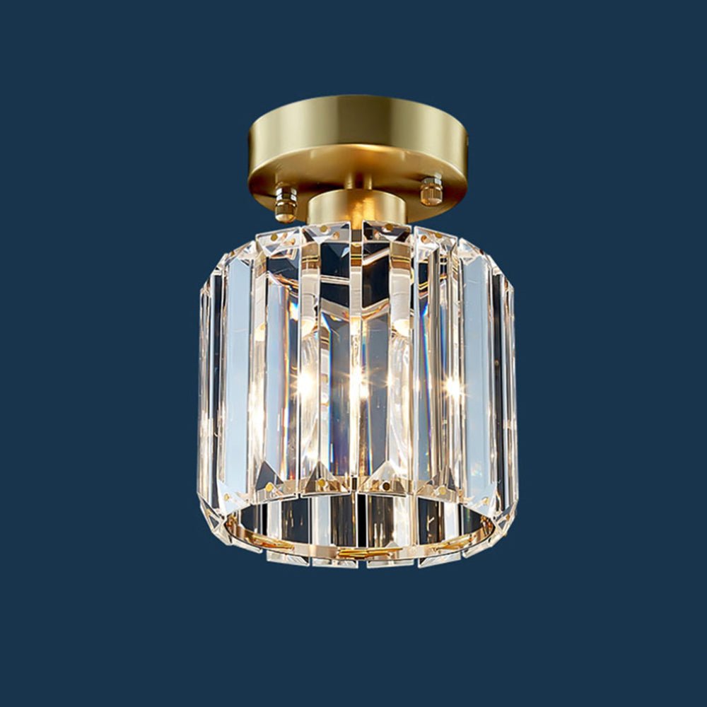 Moderna Lámpara de Techo Semi Empotrada de Cristal Mini de 1 Luz