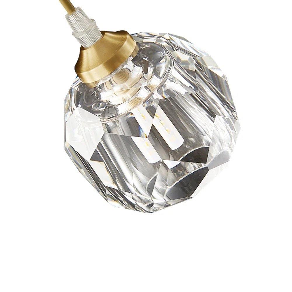 Moderno Colgante de Cristal de Vidrio Redondo de 1 Luz