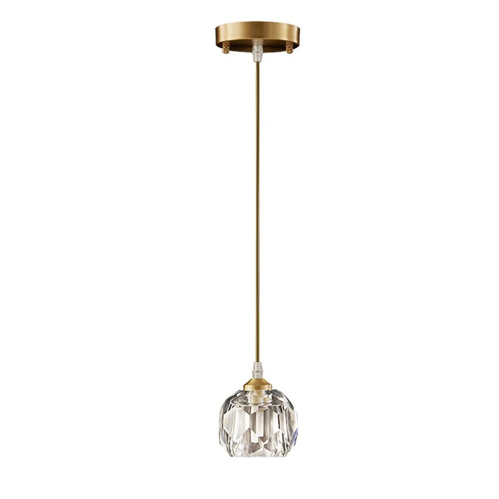 Moderno Colgante de Cristal de Vidrio Redondo de 1 Luz