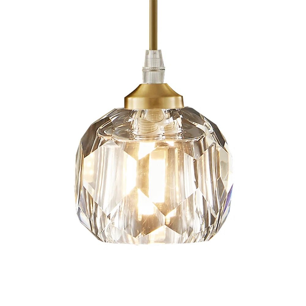 Moderno Colgante de Cristal de Vidrio Redondo de 1 Luz