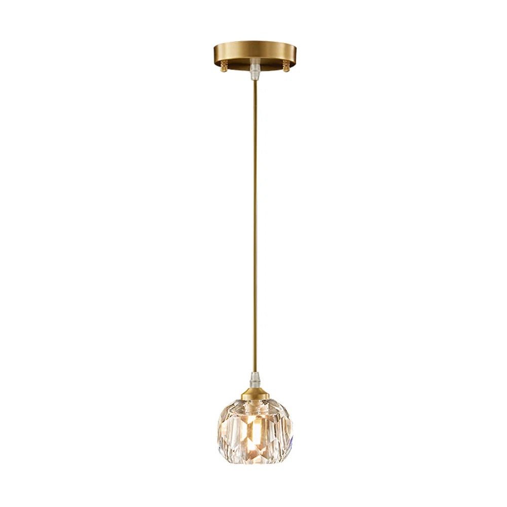 Moderno Colgante de Cristal de Vidrio Redondo de 1 Luz