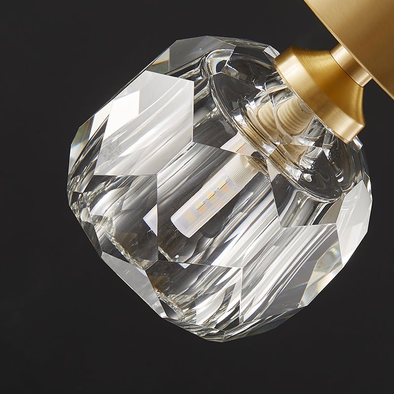 Moderno Montaje Semi Empotrado de Cristal Pequeño de 1 Luz