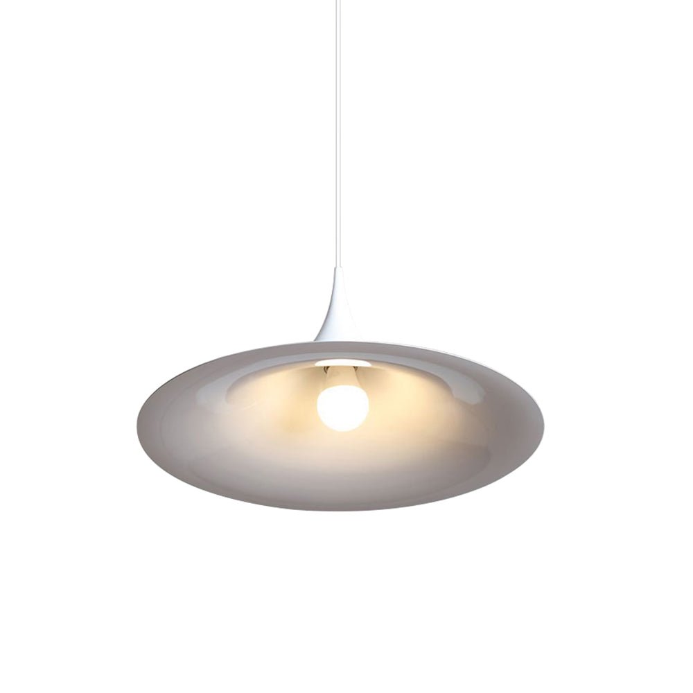 Lámpara colgante moderna de cono diseño trompeta de 1 luz